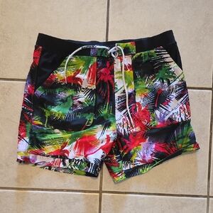 Tadlee Tropical Print Men's Swim Trunks